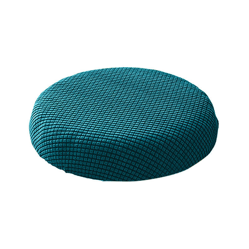 Round Stool Chair Cover Bar Stool Cover Chair Swivel Chair Cover Cushion Protectior Beauty Salon Stool Cover-peacock blue-Pack of 1