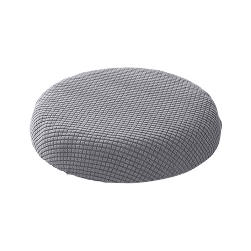 Round Stool Chair Cover Bar Stool Cover Chair Swivel Chair Cover Cushion Protectior Beauty Salon Stool Cover-grey-Pack of 2
