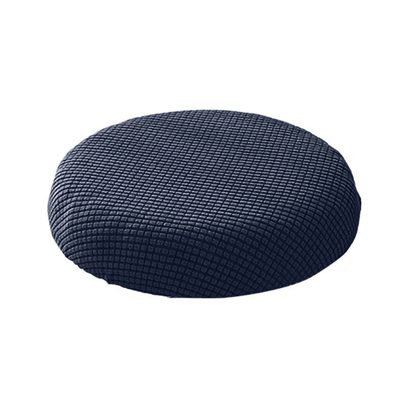 Round Stool Chair Cover Bar Stool Cover Chair Swivel Chair Cover Cushion Protectior Beauty Salon Stool Cover-navy blue-Pack of 1